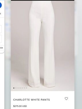 NADINE MERABI charlotte white pants